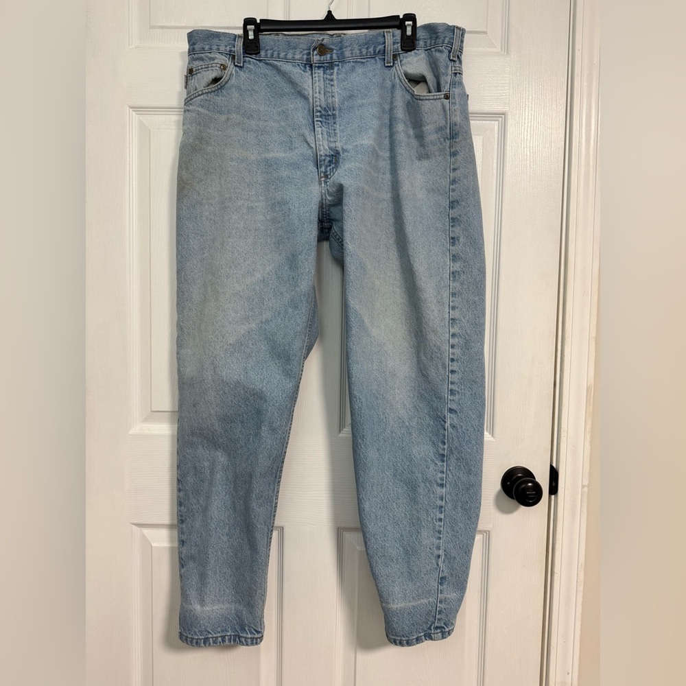 Carhartt Men's Denim Relaxed Jeans - Light Blue Size 42x32
